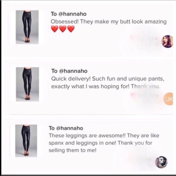 S-XL Avail! High Waisted Vegan Leather Leggings - Picture 6 of 7